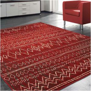 Unamourdetapis Tapis BC BERBER rouge Tapis Moderne 160 x 225 cm