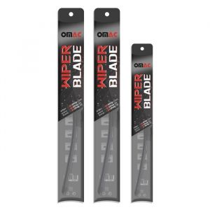 Omac Balai d'Essuie Glace Avant + Arrière pour Peugeot 308 2013-2021