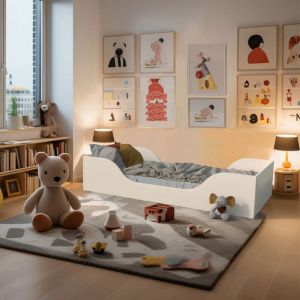 Weber Industries Lit avec sommier et matelas, blanc, 90x190cm