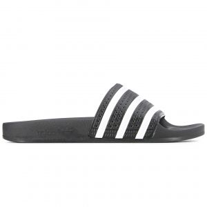 Adidas Adilette, Sneakers Basses homme - Noir (Core Black/White/Core Black) - 43 EU