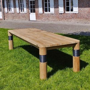 Gecko jardin Table en teck recyclé 240 cm, galactus