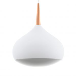 Image de Eglo Suspension COMBA-C LED Blanc, Cuivre, 1 lumière - Moderne - Intérieur - COMBA-C - Délai de livraison moyen: 10 à 14 jours ouvrés. Port gratuit France métropolitaine et Belgique dès 100 €.