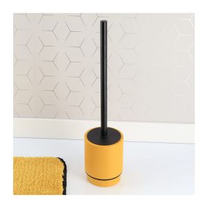 Image de Tendance Brosse wc avec support en résine Ocre et Noir - Ocre