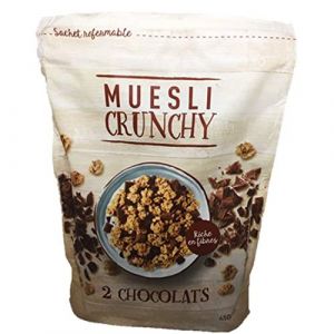 Muesli croustillant aux 2 chocolats - paquet 450g