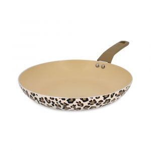 Menastyl Poêle en aluminium 28cm motif léopard - tous feux