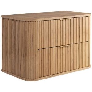 Meuble sous vasque &agrave; suspendre GLAMOUR CH&Ecirc;NE CRAFT D'OR 80 cm