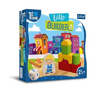 Trefl Little Builder, Premier jeu de société - Jeu de société pour les plus jeunes, construire avec des blocs, jeu coopératif pour les tout-petits, grands éléments, apprendre en jouant