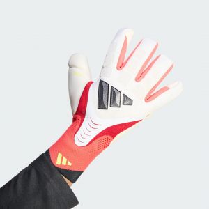 Adidas Gants De Gardien Predator Pro Born For Goals - Blanc/lucid Red/noir, pointure 7 - ['Blanc'] - Taille 7