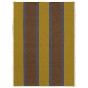 Image de Ferm Living Serviette de cuisine Hale 50x70 cm Lime-bright blue-chocolate