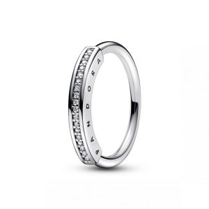 Pandora Bague Femme Signature argent&eacute;e