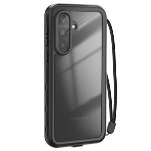 Redpepper Coque &Eacute;tanche pour Samsung Galaxy A56 IP68 Antichoc avec Dragonne Int&eacute;gr&eacute; Noir