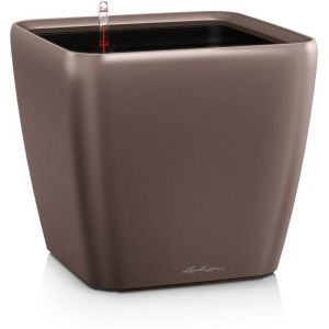 Image de Lechuza Pot Quadro Premium LS 28 - kit complet, espresso métallisé 28 cm