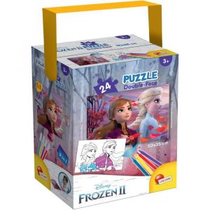 Lisciani Giochi Giochi- Disney Puzzle in a Tub Mini 24-Frozen Enfants, 86153, Multicolore