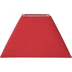 Ostaria Abat-jour - Carré - Rouge - Pour lampe - 325x325x20 cm - Culot E27 avec réducteur