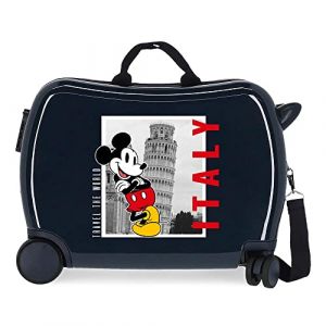 Disney pour enfant. Valise enfant Mickey Italie 2 roues multidirection
