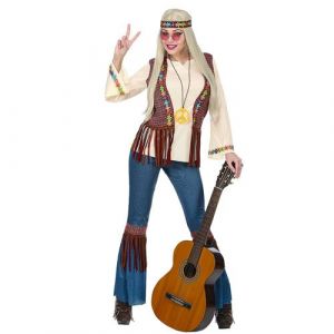 D&eacute;guisement hippie fun femme - l - multicolore - widmann 07113