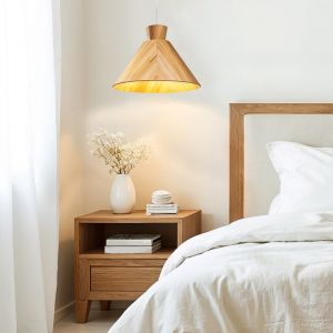 Elstead Lighting Conical Suspension E27, QN-CONICAL-P-M-TEAK,
