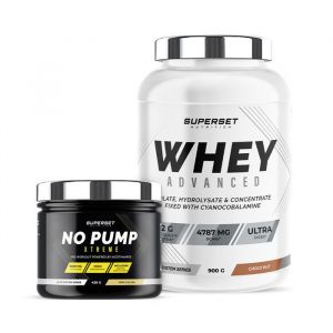 Superset Nutrition Programme Fitness Energie - 100% Whey Proteine Advanced 900g Choconut - No Pump Xtreme Pina Colada