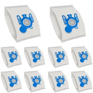 Phonillico Sac aspirateur pour MIELE GN [Lot 10] Sacs poussière compatible aspirateur MIELE Classic C1 Complete C2 C3 Série S2 S4 S5 S6 S8 Hoover Athos H72 H73