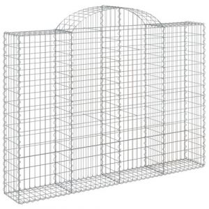 Panier de gabions arqué 200x30x140/160 cm Fer galvanisé Vidaxl n/a