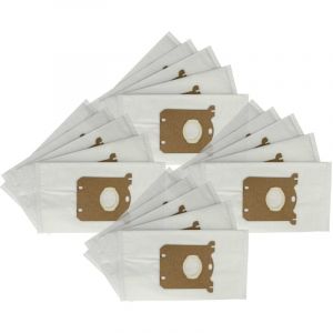 Vhbw 20x Sacs compatible avec Electrolux Ergospace ZE2200 - ZE2299, XXL00 - XXL300 aspirateur - microfibre non tiss&eacute;e, 29cm x 16cm blanc