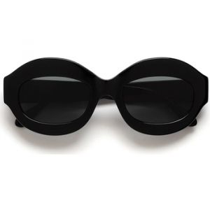 MARNI Unisex Ik Kil Cenote Black 4IE Lunettes de soleil Acétate Noir Gris Oversize Normale