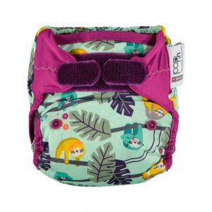Close Parent Pop-in Bambu Sloth Velcro Pañal Reutilizable 1ud