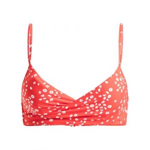 Roxy Femme Pt Beach Classics Wrap Bra Haut De Bikini, Poppy Red Dancing Ditsy Swim, L EU