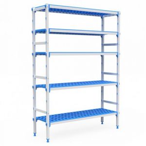Pujadas Rayonnage Aluminium 5 Niveaux Compatible Bac GN 1/1 - L 715 à 1950 mm - 935 mm