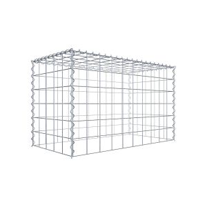 Gabion sur toile type 3 100 cm x 60 cm x 50 cm (L x H x P), maille 10 cm x 10 cm, spirale