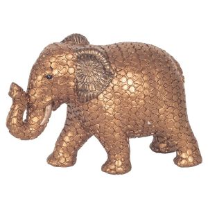 Signes Grimalt L&eacute;phant d&eacute;coratif en r&eacute;sine ethnique pour la maison, Figurine d'&eacute;l&eacute;phant brun africain, ornement de Style boh&egrave;me