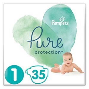 Pampers Pure Protection Taille 1 2-5 kg - 35 couches