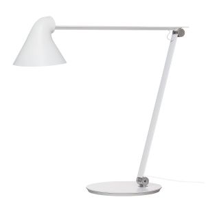 Louis Poulsen Lampe de table NJP / LED - Bras articulé blanc en métal