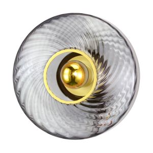 Applique 28cm graphite et doré Roxanne - Elements Lighting