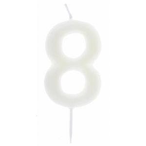 Ruedelafete Bougie Phosphorescente, chiffre 8