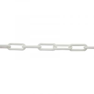 Novap Chaîne plastique de signalisation - Longueur 25 m - Blanc - Diamètre 10 mm