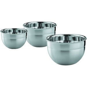 Rösle Lot de 3 Saladiers Hauts, Acier Inoxydable, 16-20-24 cm, 3 Pcs, 15700