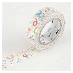 Masking tape mt 7 m x 15 mm Colorful Pop