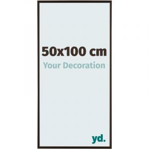 Your Decoration - 50x100 cm - Cadre Photo en Plastique Avec Verre acrylique - Anti-Reflet - Excellente Qualité - Anthracite - Cadre Decoration Murale