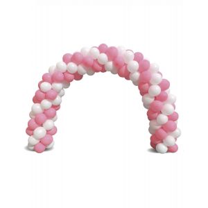 Structure arche de ballons arrondie 5 m - Couleur Blanc