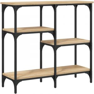 VidaXL Table Console ch&ecirc;ne Sonoma 80x29x75 cm Bois d'ing&eacute;nierie