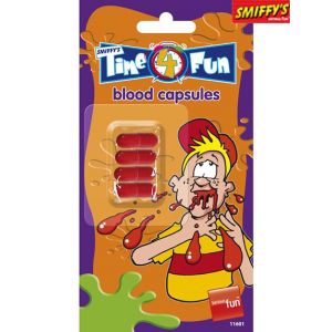 Smiffy's 4 capsules de sang