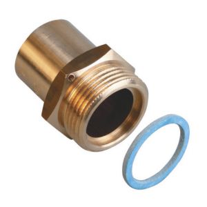 Gurtner Mamelon à joint plat compteur Mâle 10/32 à braser sur cuivre Ø28