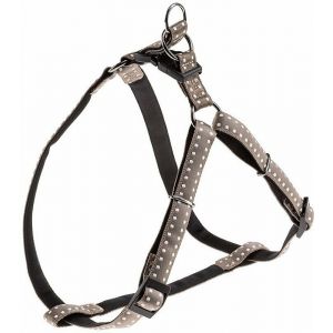 Ferplast CRICKET P Harnais en nylon pour chiens, disponible en diff&eacute;rentes couleurs et tailles. Variante EXTRA LARGE - Mesures: A=B 64.5&divide;93.5 cm 25 mm - Taupe