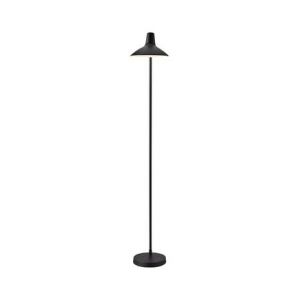 Lampadaire Darci m&eacute;tal noir H143 cm