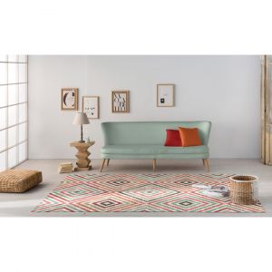 Vivabita Tapis multicolore scandinave géométrique plat Viena 120x170 Multicolore