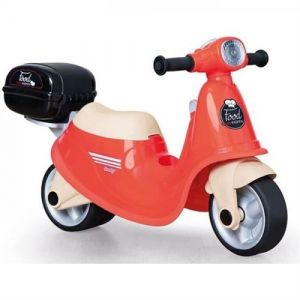 Smoby Porteur Trotteur Scooter Food Express - Pour Enfant Des 18 Mois - Roues Silencieuses - Porte-Bagage - Mallette Amovible