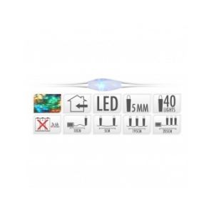 Image de Guirlande lumineuse micro 40 LED (2m)
