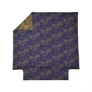 Blanc des vosges Housse de couette satin ELIXIR Indigo