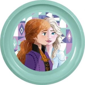 Stor Assiette plate Disney Blue pour enfants en plastique Frozen résistante aux chocs accidentels et réutilisable